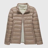 Khaki met staande kraag