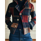 Navy & Rood Print